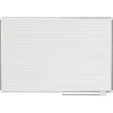 BI-SILQUE VISUAL COMMUNICATION PRODUCTS BVC MA0594830 — MasterVision Magnetic Gold Ultra Dry Erase Board - White, Gold - Aluminum, Steel - 36 Height x 48 Width - Magnetic, Dry Erase Surface, Marker Tray - 1 Each