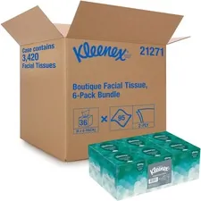 KIMBERLY CLARK KCC 21271CT — Kleenex Boutique Facial Tissue - 2 Ply - White - Paper - Soft, Absorbent, Strong - For Face - 95 Per Box - 36 / Carton