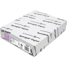 INTERNATIONAL PAPER SGH 016000 — Springhill Vellum Bristol 8.5x11 Laser, Inkjet Printable Multipurpose Card Stock - White - Recycled - 92 Brightness - 97% Opacity - Letter - 8 1/2 x 11 - 67 lb Basis Weight - Soft, Toothy - 1 / Pack