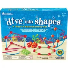 Learning Resources LRN 1773 — Learning Resources Dive Shapes Sea/Build Geometry Set - 1 / Set