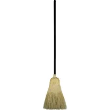 Genuine Joe GJO 12001 — Joe GJO12001, Warehouse Broom, 1 Each, Natural - Corn Fiber Bristle - Lacquered Wood Handle - 1 Each - Natural
