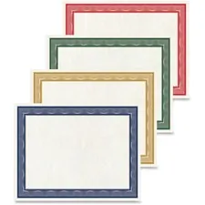 GEOGRAPHICS GEO 48669 — Geographics Traditional Awards Certificates - 60 lb - 8.5 x 11 - Inkjet Compatible - White with Multicolor Border - Card Stock - 40 / Pack