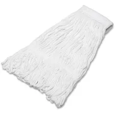 National Industries For the Blind 7920014607906 — SKILCRAFT Looped End Finishing Mop Head - 24 Length - Rayon, Polyester, Yarn, Mesh, Acrylic - Gray