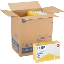 GEORGIA PACIFIC DXE KH207CT — Dixie Heavyweight Disposable Knives Grab-N-Go by GP Pro - 100 / Box - 1000 Piece(s) - 1000/Carton - 1000 x Knife - Polystyrene - White