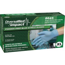 IMPACT PRODUCTS IMP 8645XL - DiversaMed Disposable Nitrile Powder Free Exam - X-Large Siz