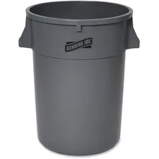 Genuine Joe GJO 11581 — Joe 44-gal Heavy-duty Trash Container - 44 gal Capacity - Heavy Duty, Handle - 24 Height x 31.5 Width x 24 Depth - Gray - 1 Each