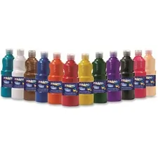 DIXON TICONDEROGA CO. DIX 10796 — Prang Ultra-washable Tempera Paint - 16 oz - 12 / Set - Assorted