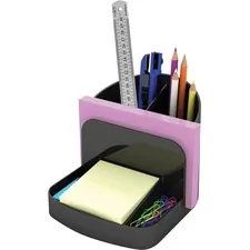 DEFLECTO DEF 38904 — Deflecto Sustainable Office Desk Caddy - 5 Height x 5.4 Width x 6.8 Depth - Desktop - 30% - Black - Plastic - 1 Each