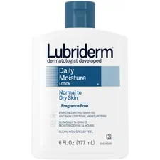 JOHNSON & JOHNSON JOJ 48826 — Lubriderm Daily Moisture Skin Lotion - Lotion - 6 fl oz - Non-fragrance - Flip Top Dispenser - For Dry Skin - Applicable on Hand and Body - Fragrance-free, Moisturising, Non-greasy - 1 Each