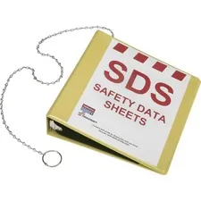 National Industries For the Blind 7510016236240 — SKILCRAFT Safety Data Sheets SDS Yellow Binder - 2 Binder Capacity - Letter - 8 1/2 x 11 Sheet Size - 375 Sheet Capacity - Inside Front & Back Pocket(s) - Yellow - Divider - 1 Each