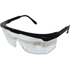 IMPACT PRODUCTS PGD 7334B — ProGuard Classic 801 Single Lens Safety Eyewear - Adjustable, Adjustable Nose-piece, Adjustable Temple, Scratch Resistant, High Visibility, Comfortable - Ultraviolet Protection - Polycarbonate Lens - Black, Clear - 12 / Box