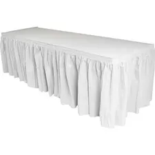 Genuine Joe GJO 11915CT - Joe Nonwoven Table Skirts - 14 ft Length x 29 Width - Adhesi