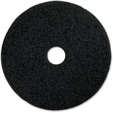 Genuine Joe GJO 90216 — Joe Black Floor Stripping Pad - 16 Diameter - 5/Carton x 16 Diameter x 1 Thickness - Floor, Stripping - 175 rpm to 350 rpm Speed Supported - Heavy Duty, Dirt Remover, Flexible, Long Lasting, Abrasive, Rotate - Resin, Fiber - Black