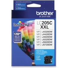 Brother LC205C — LC205C INK CARTRIDGE - CYAN - 1200 PAGES - MFC-J4320DW, MFC-J4420DW, MFC-J4620DW