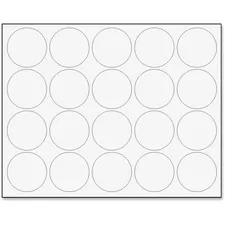 BI-SILQUE VISUAL COMMUNICATION PRODUCTS BVC FM1618 — MasterVision Magnetic Color Coding Dots - 3/4 Diameter - Round - White - Vinyl - 20 / Pack