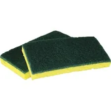 IMPACT PRODUCTS IMP 7130PCT — Impact Products Cellulose Scrubber Sponge - 0.9 Height x 3.2 Width x 6.3 Length - 40/Carton - Cellulose - Yellow, Green