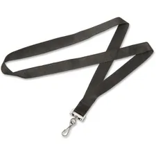 National Industries For the Blind 8455016452729 — SKILCRAFT Strap-style Neck Lanyard - 12 / Dozen - Black