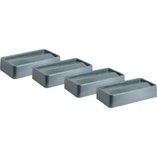 Genuine Joe GJO 02343CT — Joe Space-saving Container Swing Lid - Rectangular - 4 / Carton - Gray
