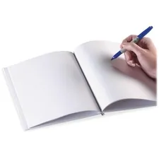 Ashley Productions Inc ASH 10705 — Ashley Portrait Hardcover Blank Pages Book - 28 Pages - Plain - 8 1/2 x 11 - White Paper - Hard Cover, Durable - 1 Each