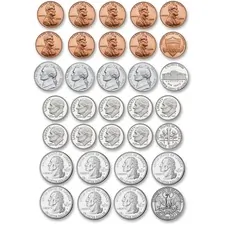 Ashley Productions Inc ASH 10067 — Ashley US Coin Money Set Die-cut Magnets - Theme/Subject: Learning - Skill Learning: Visual - 1 / Set