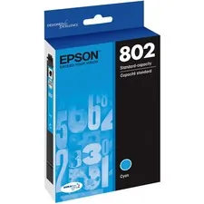EPSON T802220-S — Epson DURABrite Ultra 802 Ink Cartridge - Cyan - Inkjet - 1 Each