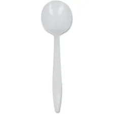 Genuine Joe GJO 20003 — Joe Medium-Weight Soup Spoon - 1 Piece(s) - 1000/Carton - 1 x Soup Spoon - Disposable - White