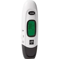 MEDLINE INDUSTRIES INC MII MDSNOTOUCH — Medline No Touch Forehead Thermometer - Reusable, Dual Dial, Infrared - For Home, Forehead, Clinical - White