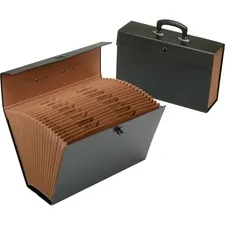 National Industries For the Blind 7520016598744 — SKILCRAFT 1/3 Tab Cut Legal Expanding File - 8 1/2 x 14 - Black - 1 Each