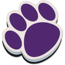 Ashley Productions Inc ASH 10005 — Ashley Paw Shaped Magnetic Whiteboard Eraser - Used as Mark Remover - Magnetic, Lightweight - Purple - 1Each