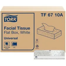 ESSITY TRK TF6710A — TORK Universal Facial Tissue Flat Box - 2 Ply - 7.90 x 8.20 - White - Paper - Soft, Absorbent, Low Linting - For Face - 100 Per Box - 3000 / Sheet