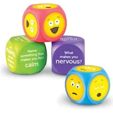 Learning Resources LRN LER7289 — Learning Resources Soft Foam Emoji Cubes - Theme/Subject: Learning - Skill Learning: Social Development, Feeling, Emotion, Language Development, Vocabulary, Thinking, Communication - 3 Year & Up - Multi