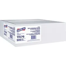 Genuine Joe GJO 11576 — Joe Food Storage Bags - 1.75 mil (44 Micron) Thickness - Clear - 500/Box - Food, Beef, Poultry, Vegetables, Seafood