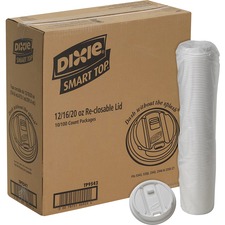 GEORGIA PACIFIC DXE TP9542CT - Dixie Large Reclosable Hot Cup Lids by GP Pro - 100 LidsPack