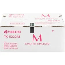 KYOCERA KYO1T02R9BUS1 — Kyocera TK-5222M Toner Cartridge - Magenta - Laser - Standard Yield - 1200 Pages - 1 Each