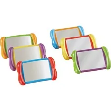 Learning Resources LRN LER3371 — Learning Resources All About Me 2-in-1 Mirrors - Theme/Subject: Learning, Fun - Skill Learning: Visual, Social Skills, Language, Self Awareness, Emotion - 2 Year & Up