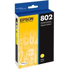 EPSON T802420-S — Epson DURABrite Ultra 802 Ink Cartridge - Yellow - Inkjet - 1 Each