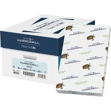 INTERNATIONAL PAPER HAM 103317CT — International Paper Paper for Copy 8.5x14 Colored Paper - Blue - Recycled - 30% Fiber Recycled Content - Legal - 8 1/2 x 14 - 20 lb Basis Weight - 5000 / Carton - ECO