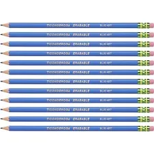DIXON TICONDEROGA CO. DIX 14209CT — Dixon Eraser Tipped Checking Pencils - HB Lead - Blue Lead - 72 / Carton