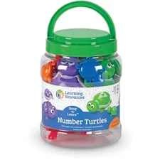 Learning Resources LRN LER6706 — Learning Resources Snap-n-Learn Number Turtles - Skill Learning: Shape, Color, Number, Matching, One-to-One Correspondence, Counting, Motor Skills, Motor Planning, Visual - 2 Year & Up
