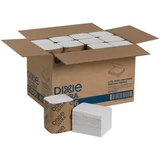 GEORGIA PACIFIC GPC 32006 — Dixie Ultra® Napkin Dispenser Refill by GP Pro - 2 Ply - Interfolded - White - Soft, Absorbent, Chlorine-free, Compostable - 250 Per Bundle - 6000 / Carton