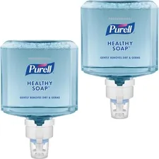 GOJO GOJ 777702 — PURELL® ES8 Professional Fresh Scent Foam HEALTHY SOAP - Fresh Scent - 40.6 fl oz (1200 mL) - Dirt Remover, Kill Germs - Hand - Blue - Dye-free, Pleasant Scent, Bio-based, Phthalate-free, Paraben-free, Triclosan-free - 2 / Carton