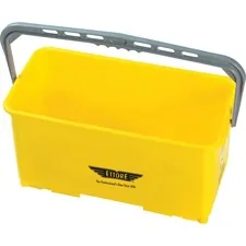 Ettore Products Company ETO 85000CT — Ettore 6-gallon Super Bucket - 24 quart - Handle, Secure Grip - 10.5 x 21.8 x 11.8 - Yellow - 6 / Carton