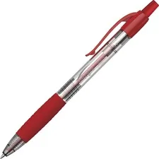 Integra ITA 36203 — Integra Retractable 0.7mm Gel Pen - Medium Pen Point - 0.7 mm Pen Point Size - Retractable - Red Gel-based Ink - Red Barrel - 12 / Dozen