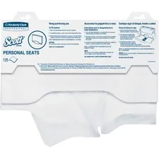 KIMBERLY CLARK 07140 — Scott Personal Seats - 15 Width x 17 Length - For Toilet - 125 / Box