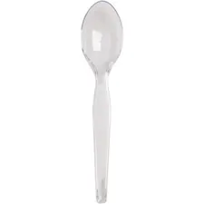 GEORGIA PACIFIC DXE TH017 — Dixie Heavyweight Plastic Cutlery - 1000/Carton - 1 x Teaspoon - Breakroom - Disposable - Plastic, Polystyrene - Clear