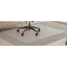 DEFLECTO DEF CM14442FACOM — Deflecto SuperMat Plus Chairmat - Home Office, Commercial - 60 Length x 46 Width x 0.50 Thickness - Rectangle - Polyvinyl Chloride (PVC) - Clear