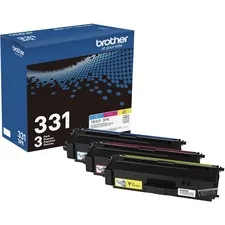 Brother TN3313PK — Brother Standard-Yield Color Toner Cartridge Three Pack TN331 3PK -includes one cartridge each of Cyan, Magenta & Yellow Toner - Laser - Standard Yield - 1500 Pages Cyan, 1500 Pages Magenta, 1500 Pages Yellow - 3 / Box