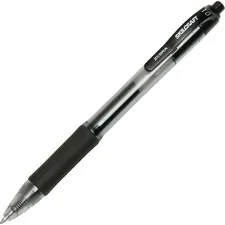 National Industries For the Blind 7520016473137 — SKILCRAFT Zebra Retractable Gel Pen - TAA Compliant - Bold Pen Point - 1 mm Pen Point Size - Conical Pen Point Style - Retractable - Black Water Based, Gel-based Ink - Clear, Black Barrel - 12 / Dozen