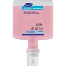 DIVERSEY DVO 100907877 — Diversey IntelliCare Refill Foam Body Wash - Lemon Tea Splash, Citrus Scent - 44 fl oz (1300 mL) - Kill Germs, Dirt Remover - Hand, Body, Washroom - Pink - pH Balanced - 6 / Pack