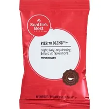 SEATTLE'S BEST COFFEE, LLC SEA 12420869 — Seattle's Best Coffee Pier 70 Blend Ground Coffee Pouch - Pier 70, Cocoa - 2 oz - 18 / Box